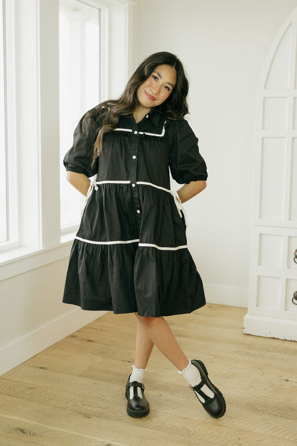 Cambrie Dress-Black