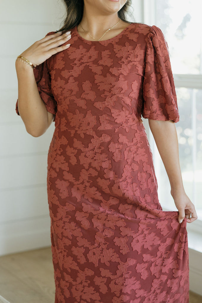 Danielle Dress-Dusty Rose 3XL / Red