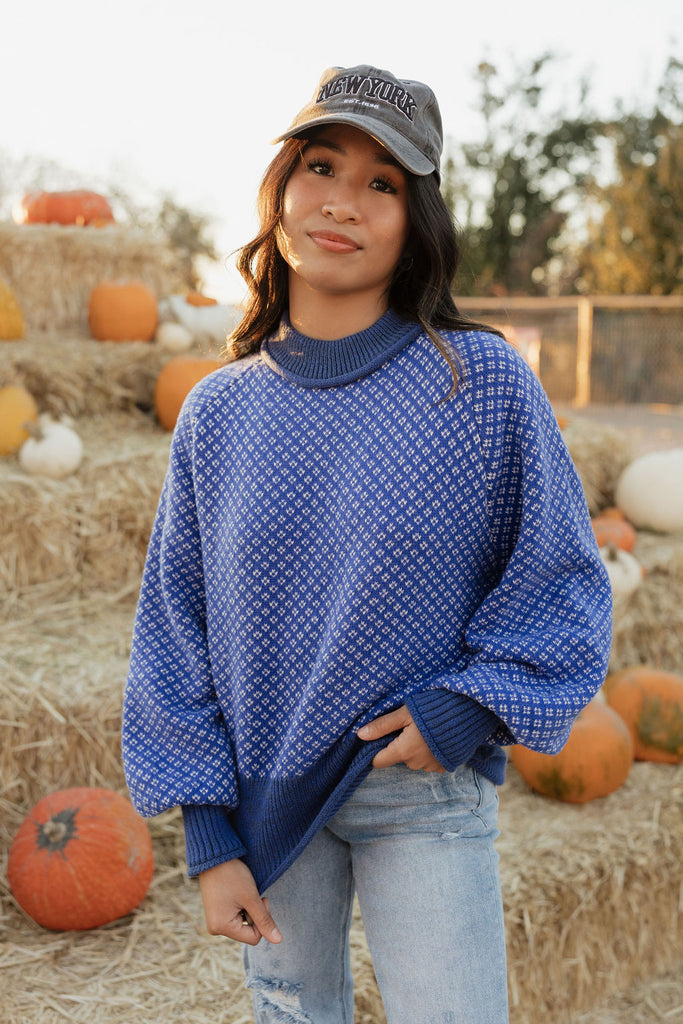 Mickie Sweater-Blue