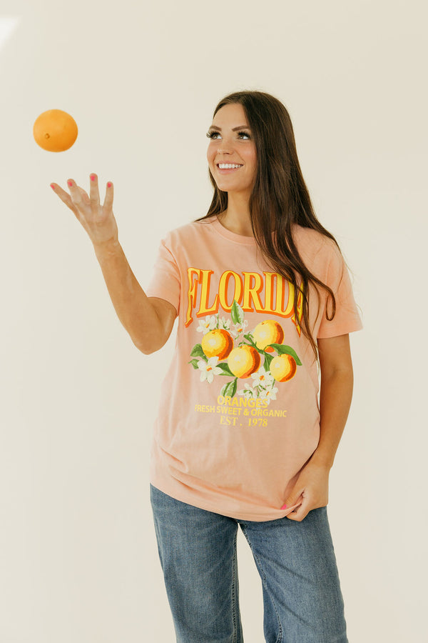Fresh Oranges Tee-Peach