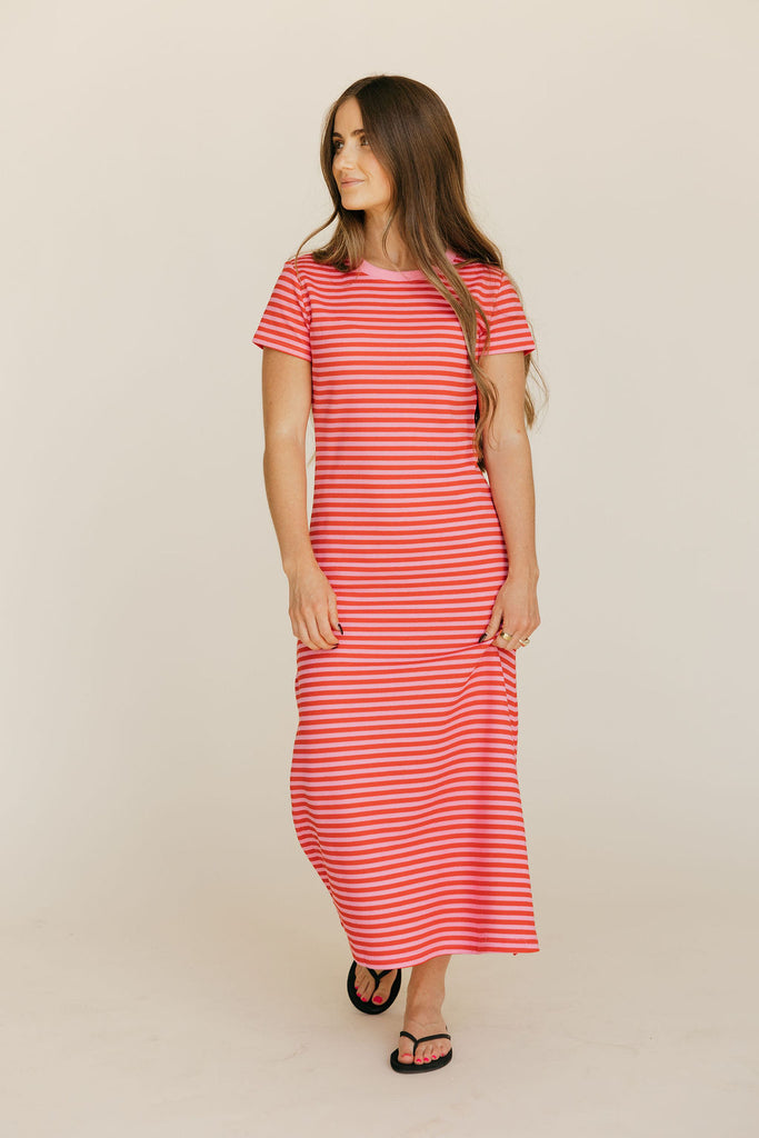 Lindsey Dress-Red/Pink