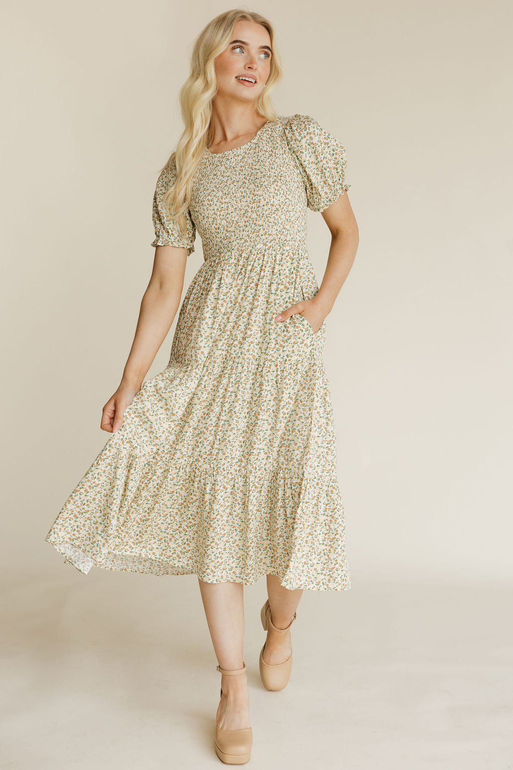 Baylor Dress-Vanilla – Love Olive Co