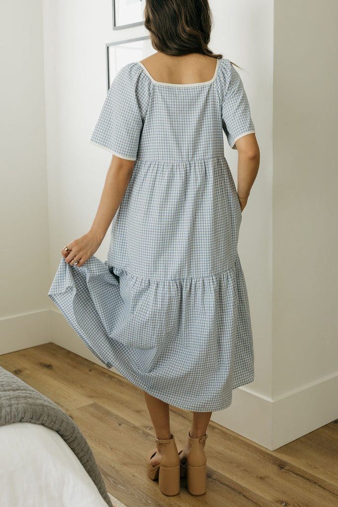 Hanna Dress-Blue Gingham – Love Olive Co