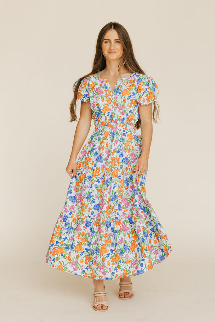 Junie Dress-Blue Floral