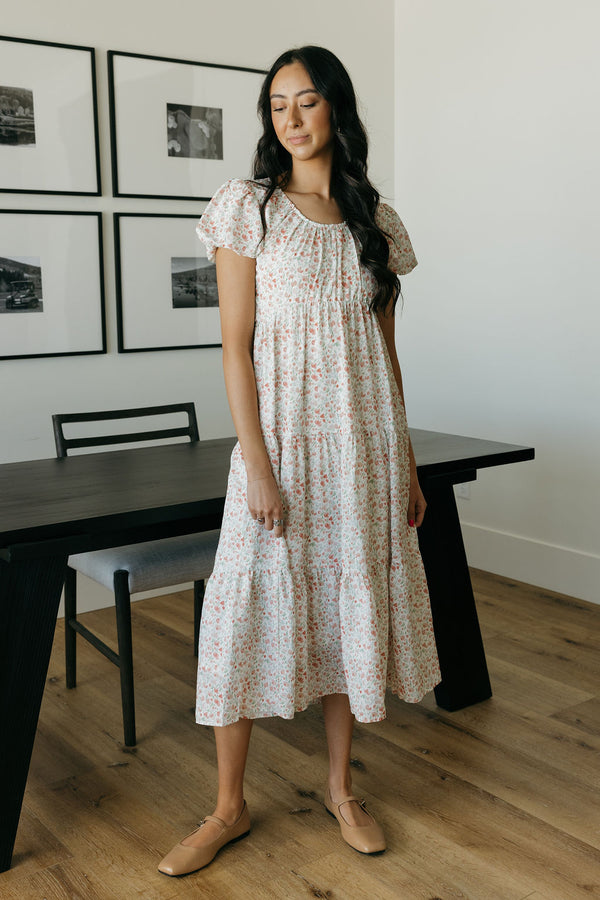 Kylie Dress-Ivory Floral