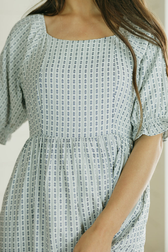 Serena Dress-Navy Multi XS / Blue