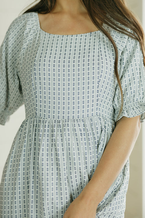 Serena Dress-Navy Multi