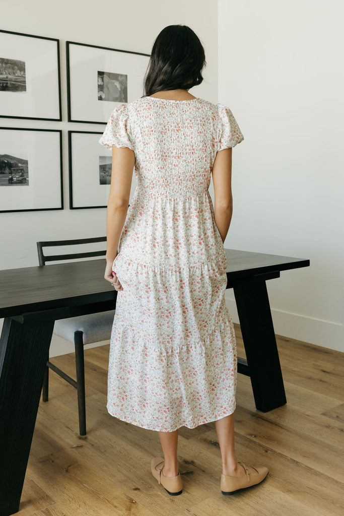 Kylie Dress-Ivory Floral – Love Olive Co