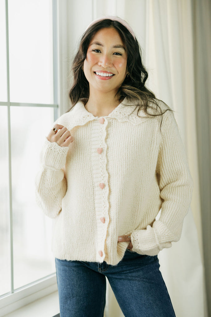 Louise Cardigan-Cream
