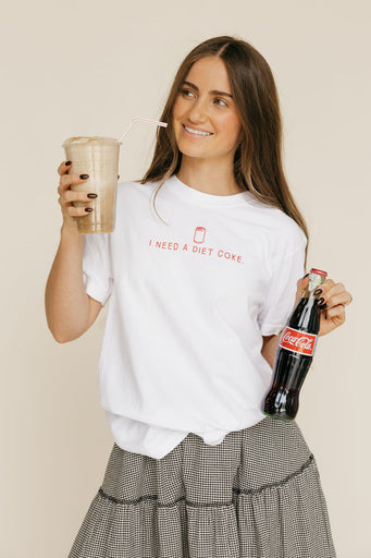 Diet Coke Tee-White