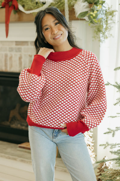 Mallory Sweater-Red