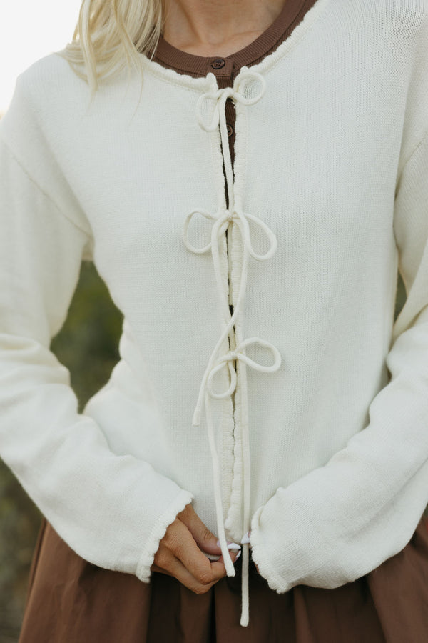 Ava Cardigan-Ivory