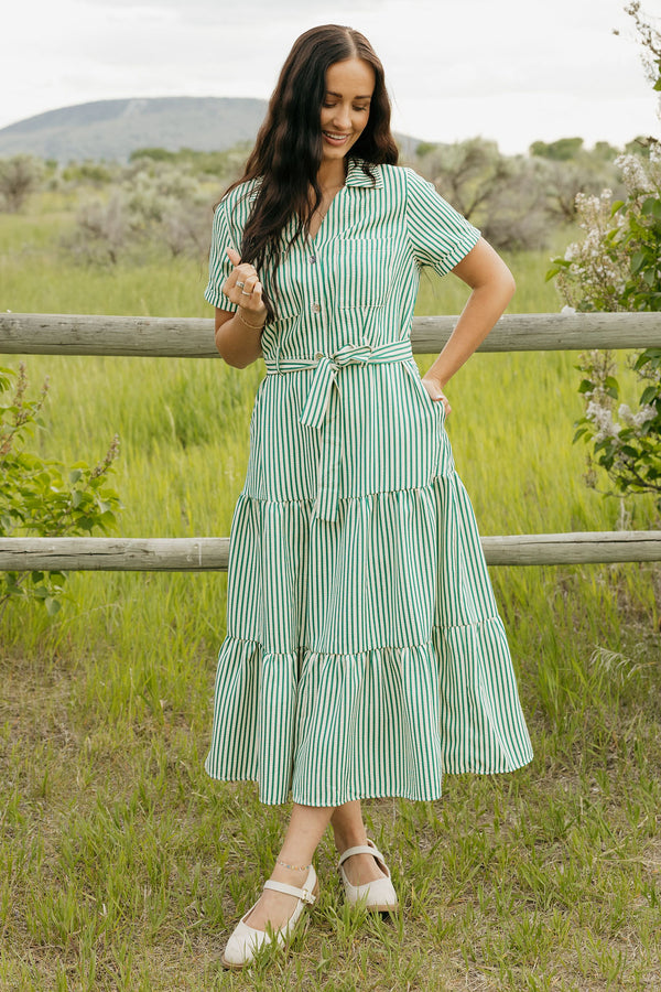 Audrey Dress-Green