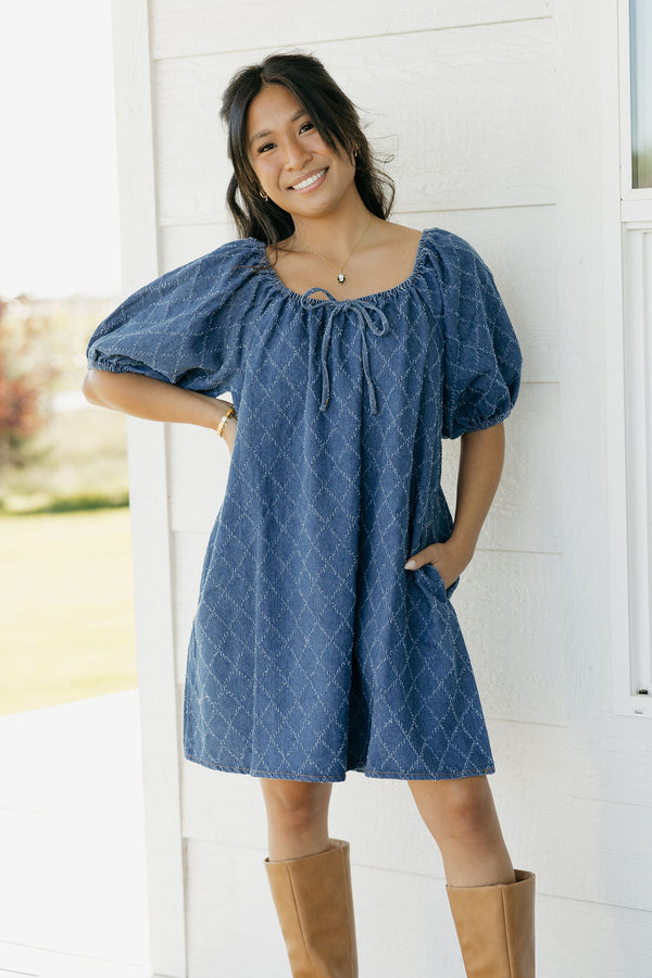 Archer Dress-Denim