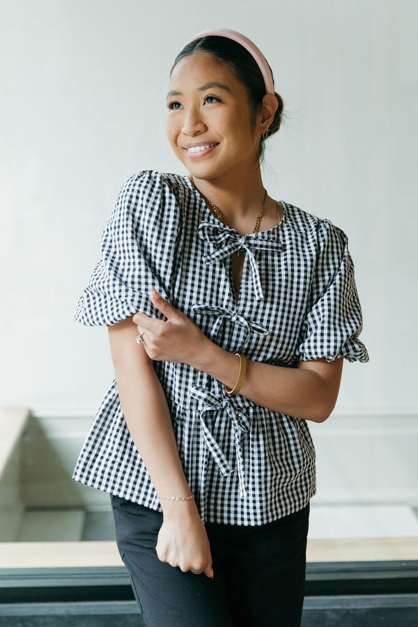 Anissa Top-Black/White