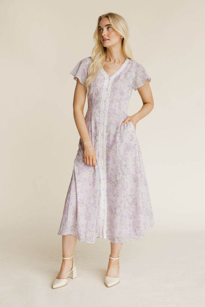 Alyssa Dress-Pink Floral 1XL / Pink Alyssa Dress-Pink Floral 1XL / Pink