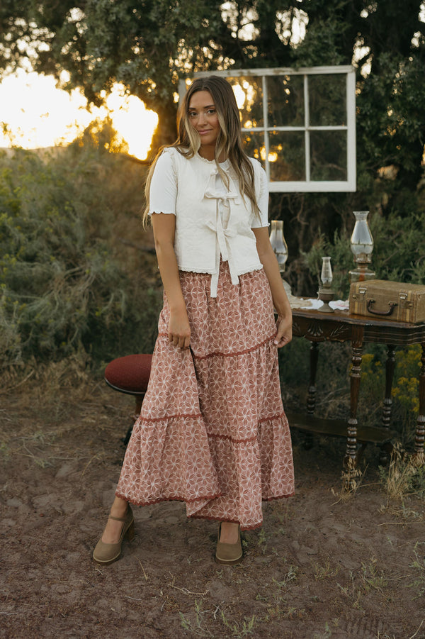 Anita Skirt-Terracotta