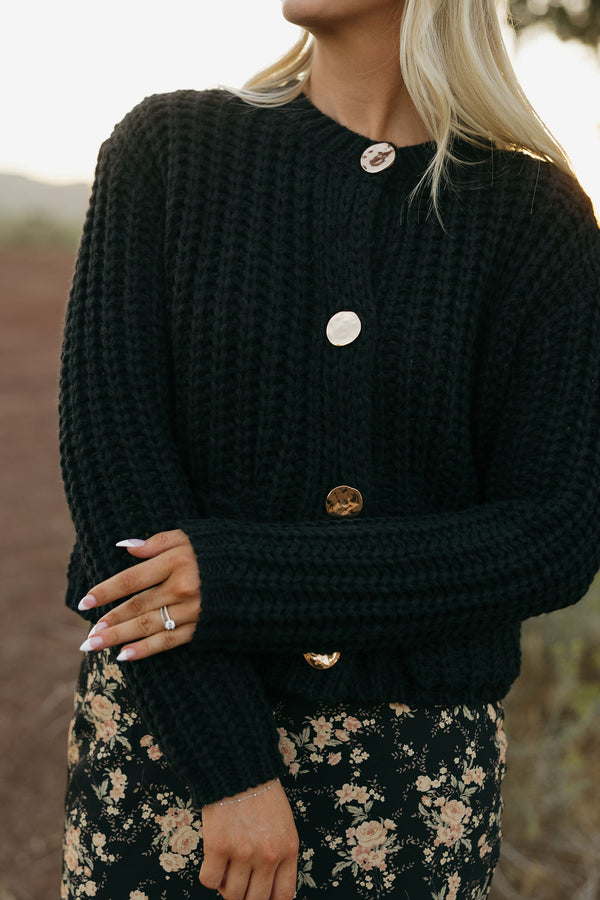 Ruby Cardigan-Black