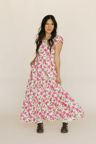 Roxie Dress-Pink Floral