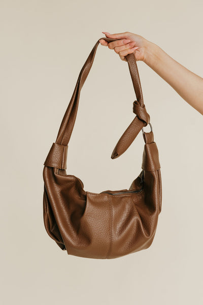 Knotted Crossbody Bag-Brown