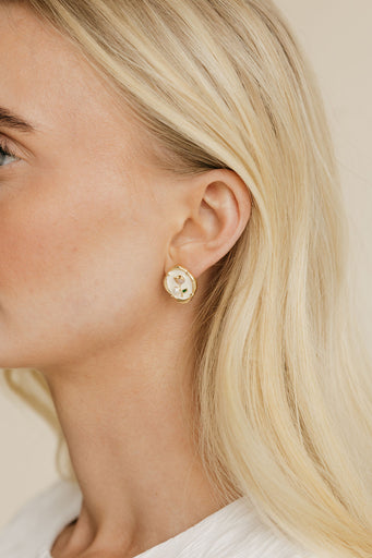Flora Earrings-Gold
