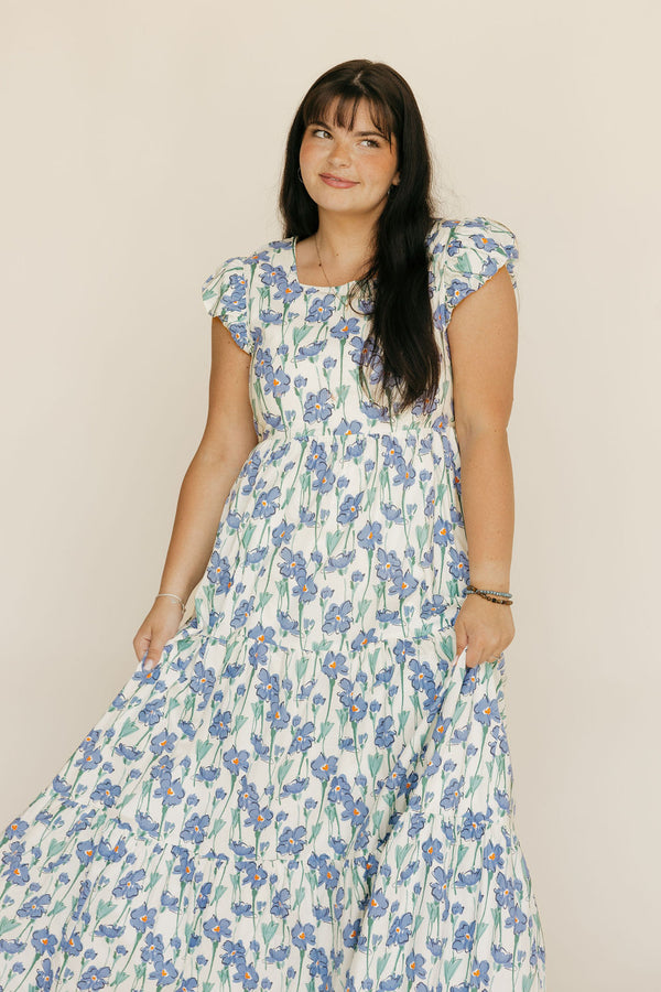 Roxie Dress-Blue Floral