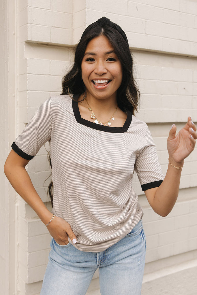 Virginia Top-Mocha/Black