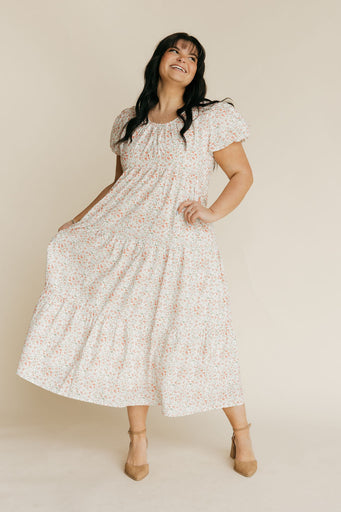Kylie Dress-Ivory Floral