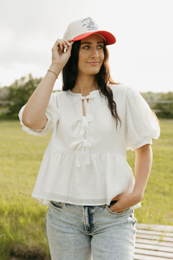 Charly Top-Off White