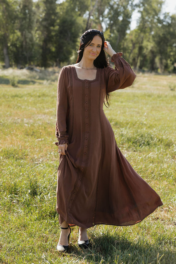 Landra Dress-Brown