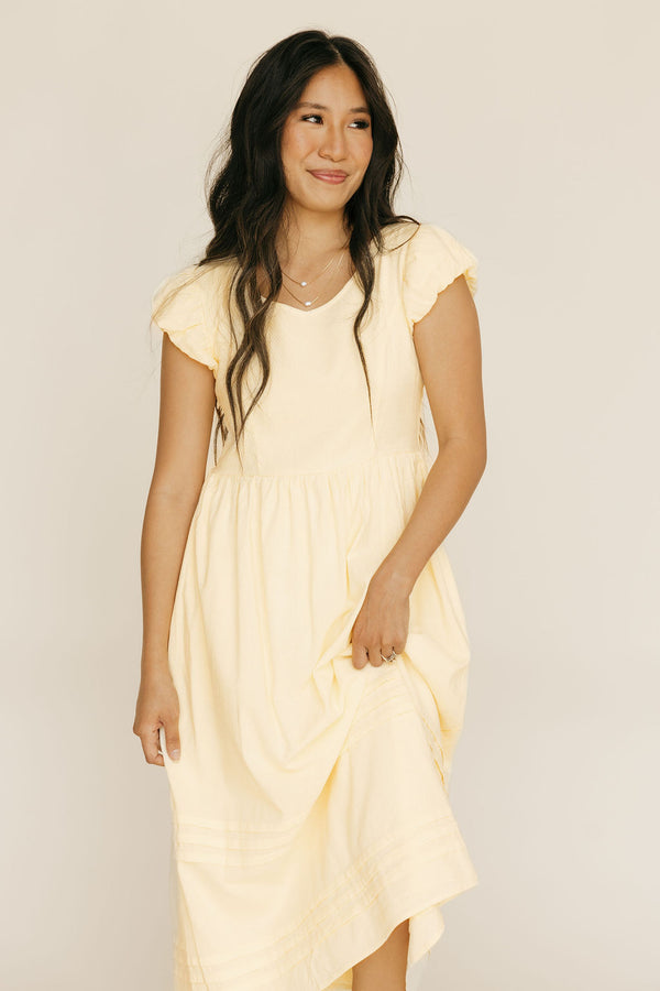 Lizzie Dress-Butter Yellow
