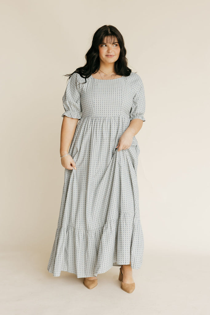 Serena Dress-Navy Multi Love Olive Co Serena Dress-Navy Multi Love Olive Co