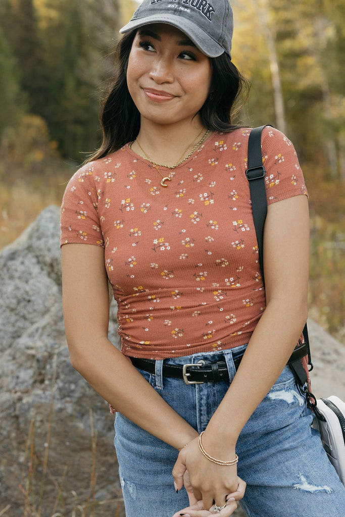 Dianna Top-Ginger Floral