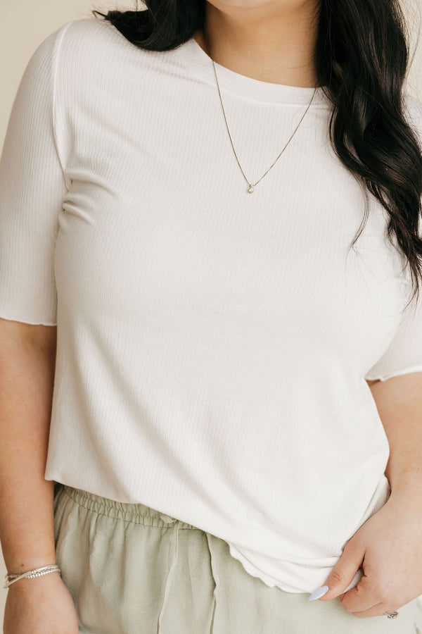 Just For You Top-White