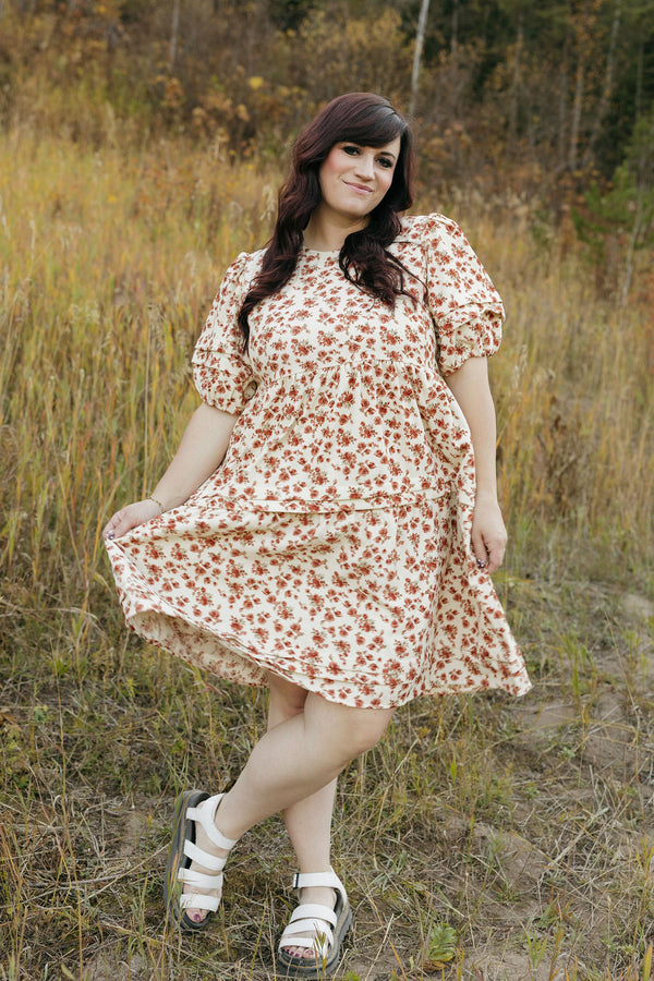 Gracie Dress-Cream Floral