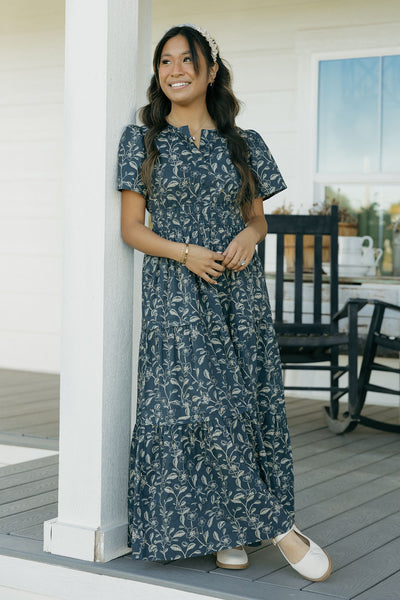 Caribbean Dress-Midnight Floral