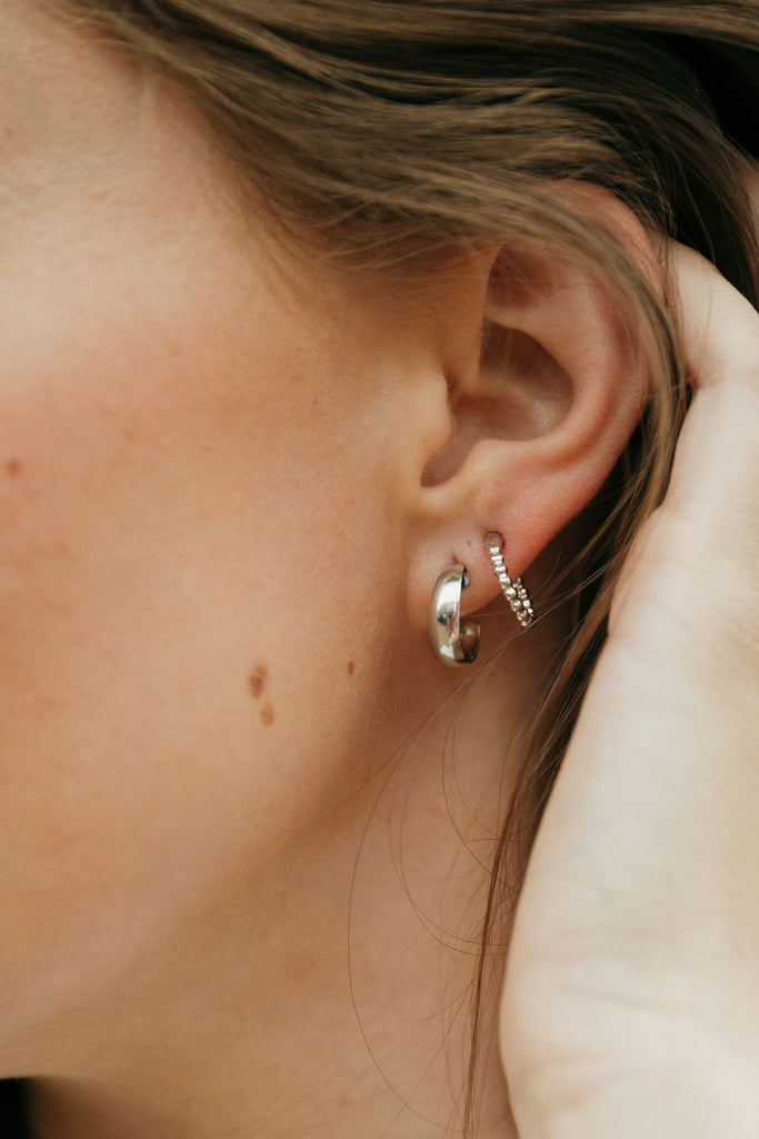 Leana Earring Set-Silver