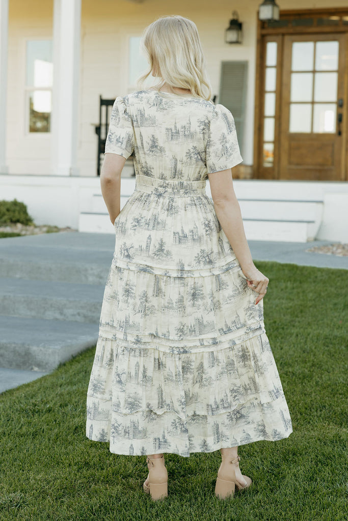 caribbean maxi dresses Caribbean Dress-Blue Multi Love Olive Co