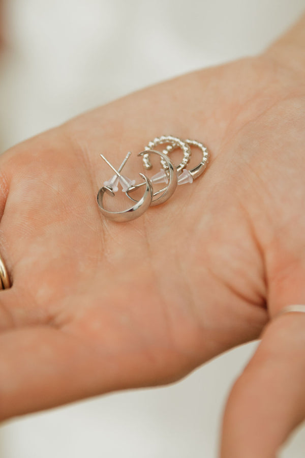 Leana Earring Set-Silver
