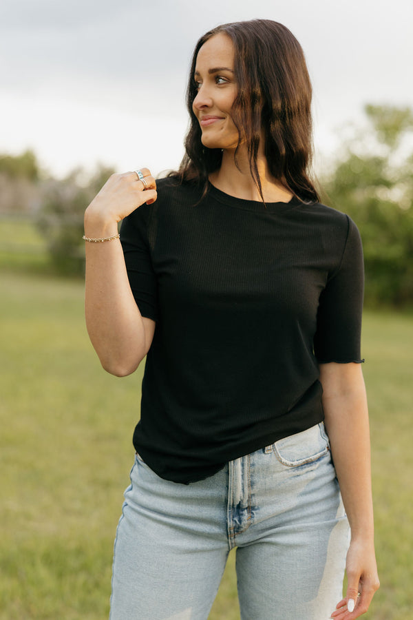 Just For You Top-Black