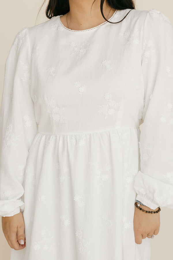 Lydia Dress-White