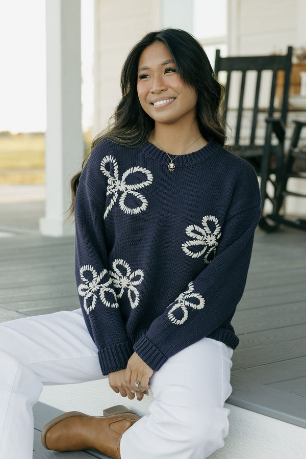 Shanna Sweater-Navy