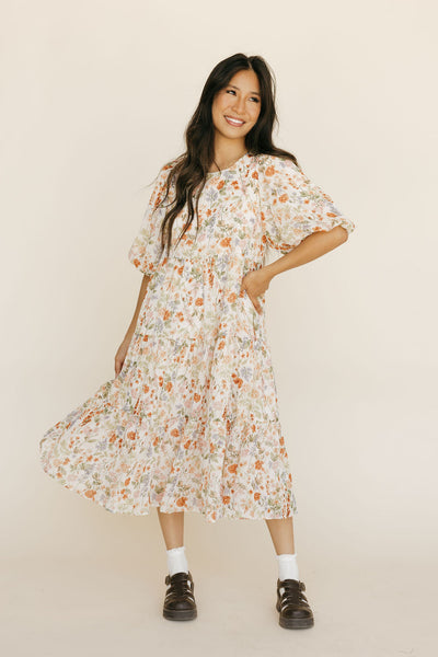 Posey Dress-Cream Floral