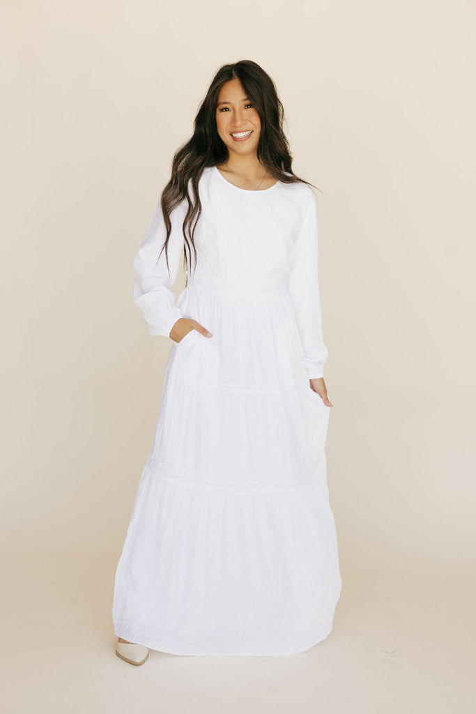 Rosalee Dress-White