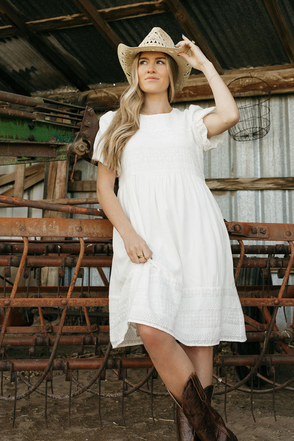 Coastline Dress-Ivory