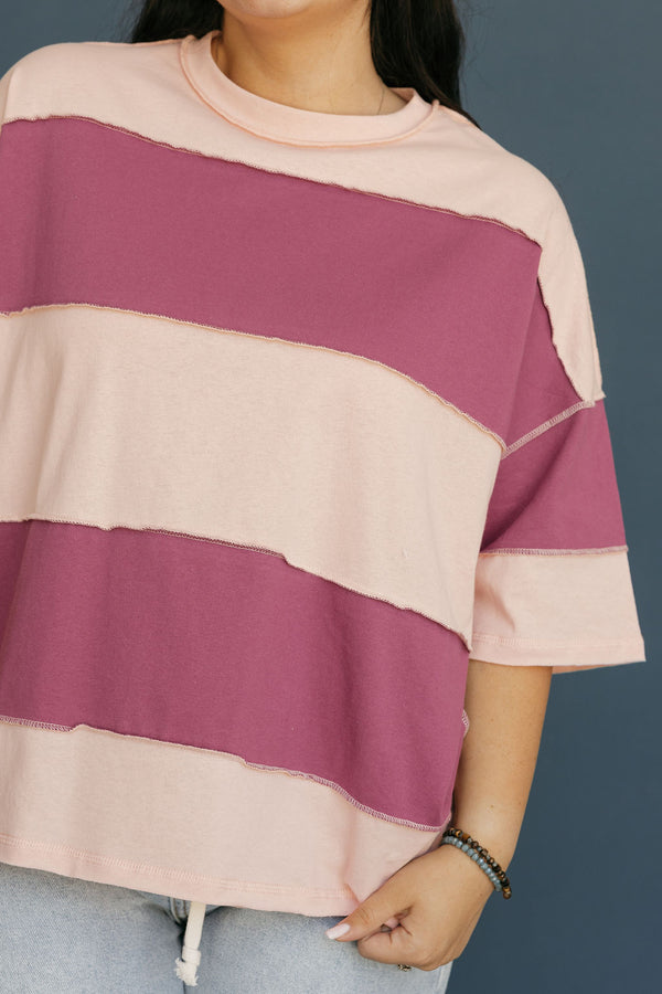 Kora Tee-Salmon/Mauve