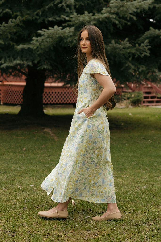 alissa floral midi dress L*Space Alissa Floral Midi Dress S (4-6) New