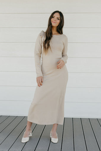 Addison Dress-Oatmeal