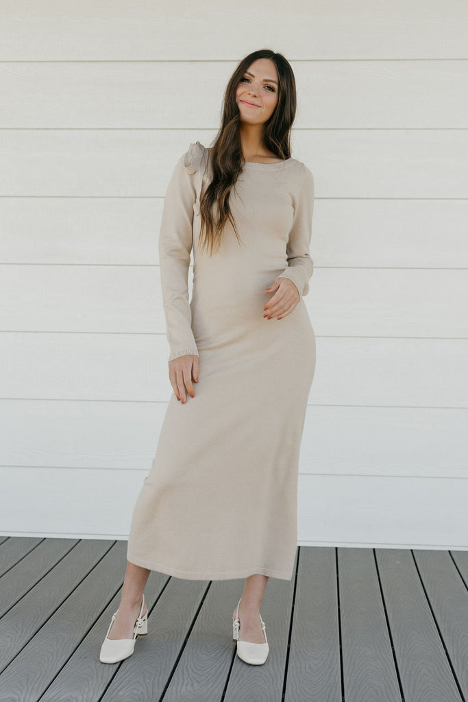 Addison Dress-Oatmeal