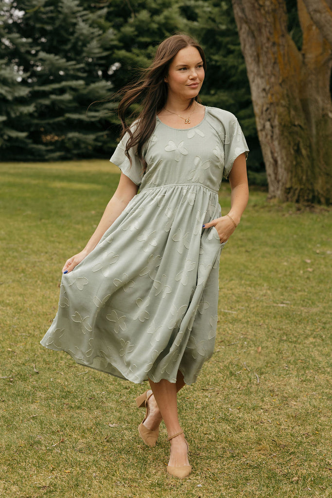 Beatrice Dress-Sage Love Olive Co Beatrice Dress-Sage Love Olive Co